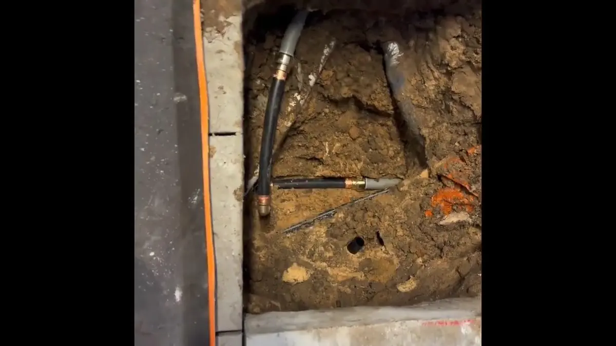 Corroded cast iron sewer pipe removed during repair for Sewer Line Replacement in Castle Rock, CO