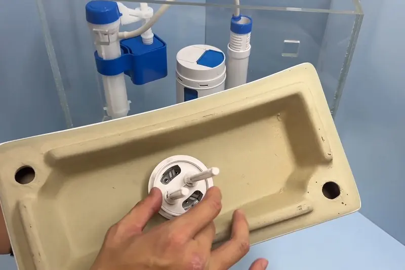 Toilet tank repair parts and internal flush components for Toilet Repair & Installation in Castle Rock, CO in Castle Rock, CO using body toilet 003