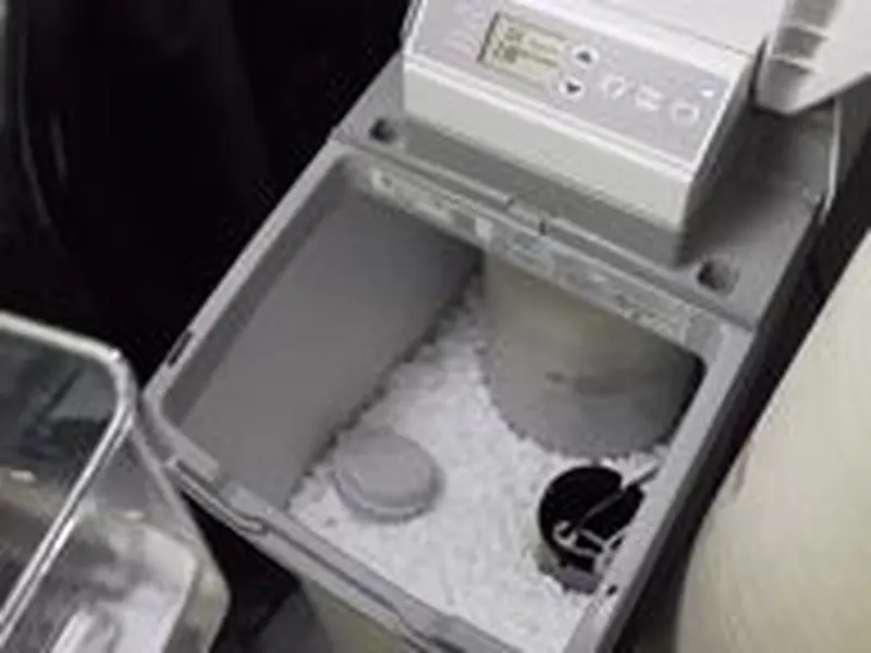 Water softener brine tank and maintenance check for Water Softener Installation & Repair in Castle Rock, CO in Castle Rock, CO